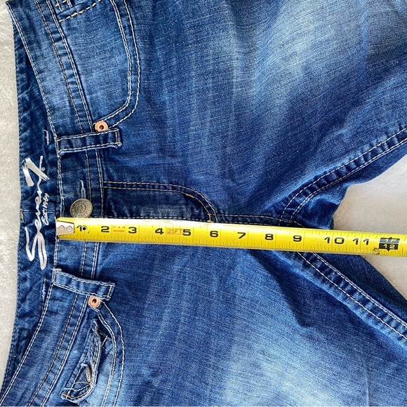 Seven7 Denim Mid-Rise Cropped Capri Jeans - Size 12 - Picture 6 of 12